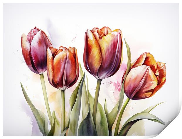 Tulips Print by Steve Smith