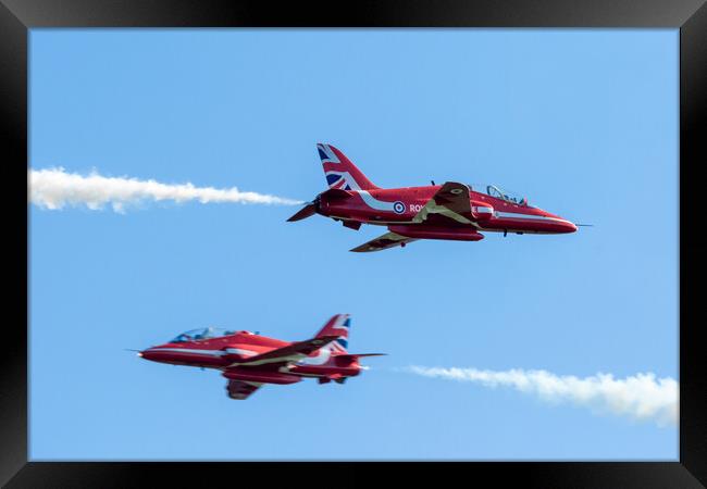 Red Arrows Opposition Pass Framed Print by J Biggadike