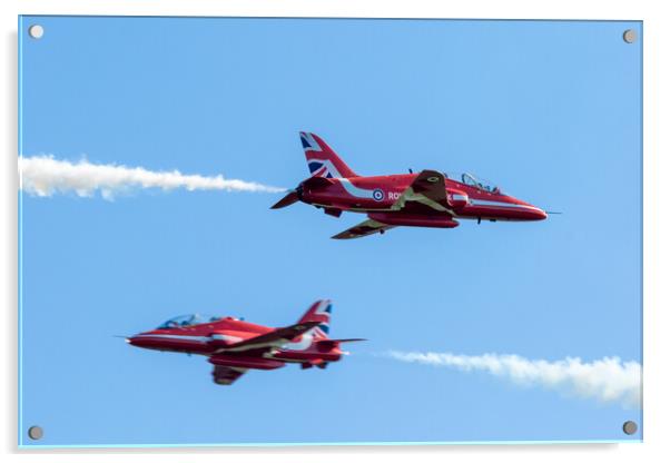Red Arrows Opposition Pass Acrylic by J Biggadike