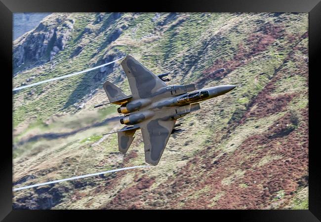 USAF F15 Eagle Framed Print by J Biggadike