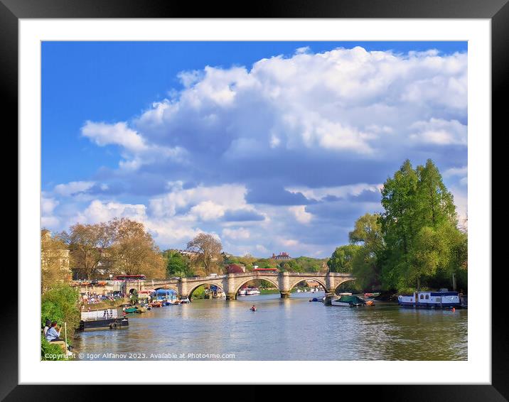 Thames View From Richmond Framed Mounted Print by Igor Alifanov