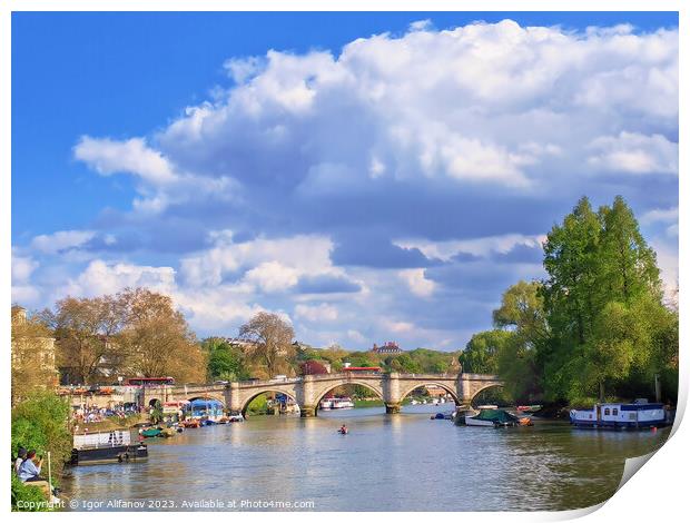 Thames View From Richmond Print by Igor Alifanov