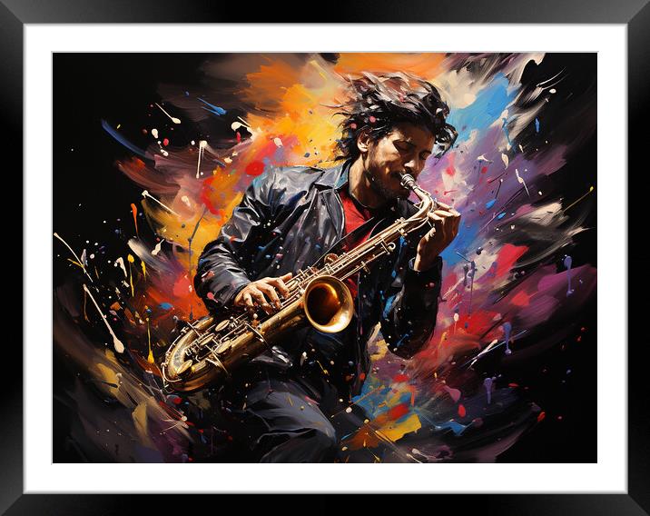 All That Jazz Framed Mounted Print by Steve Smith