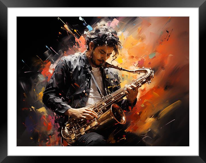 To jazz Or Not To Jazz There Is No Question Framed Mounted Print by Steve Smith