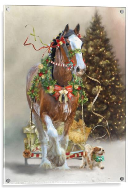 Christmas Gifts Acrylic by Trudi Simmonds