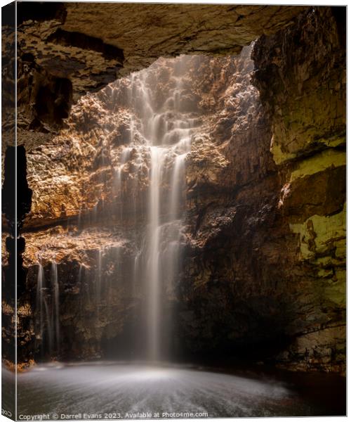Smoo Cave Canvas Print by Darrell Evans