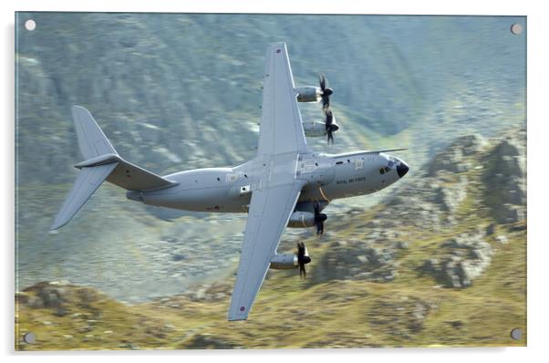 A400M in the Ogwen Valley Acrylic by Rory Trappe