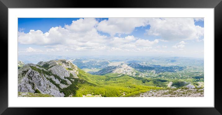Lovcen National Park Panoramic View Framed Mounted Print by Jason Wells