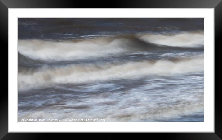 Serene Shoreline Framed Mounted Print by David Thomas