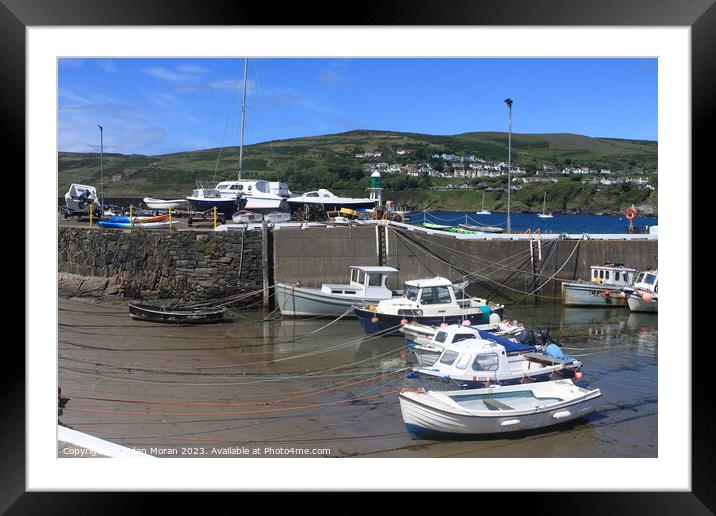 Port Erin Harbour on the Isle of Man  Framed Mounted Print by Aidan Moran