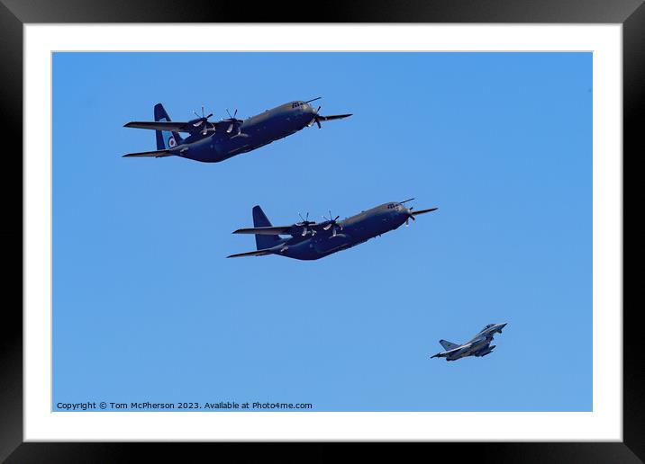 Mighty Military Flight Framed Mounted Print by Tom McPherson