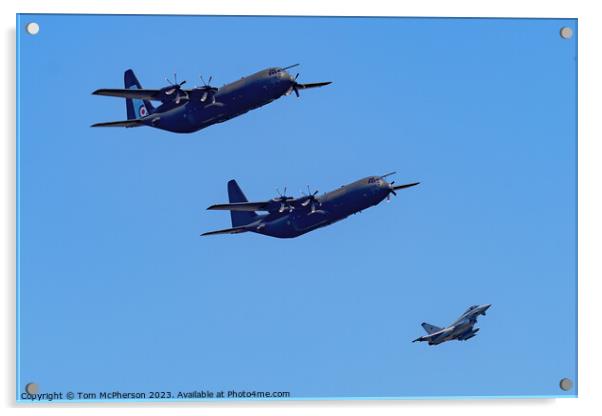 Mighty Military Flight Acrylic by Tom McPherson