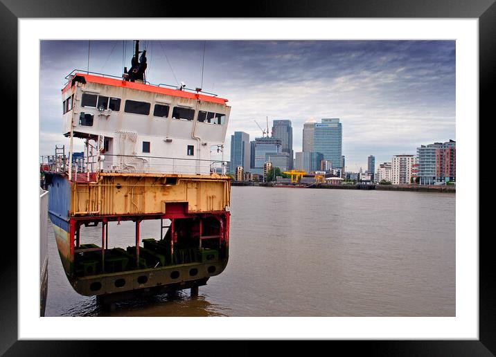 Towering Over the Thames Framed Mounted Print by Andy Evans Photos
