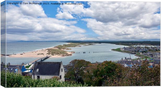 The Evolution of Lossiemouth East Beach Bridges Canvas Print by Tom McPherson