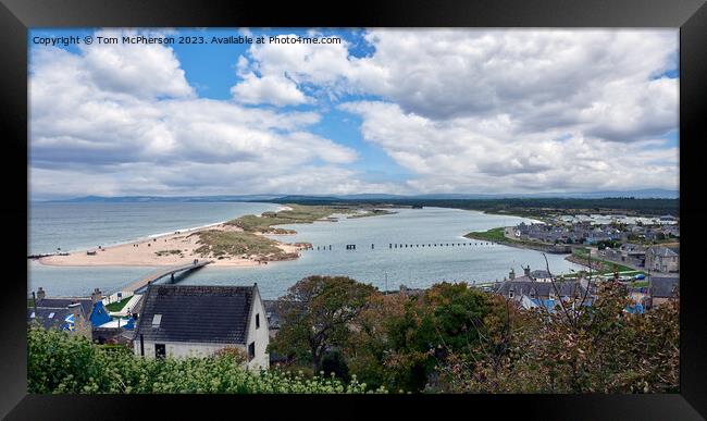 The Evolution of Lossiemouth East Beach Bridges Framed Print by Tom McPherson