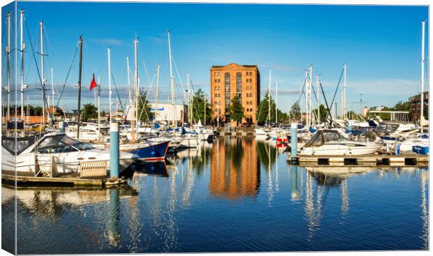 Hull Marina in Summertime Canvas Print by Tim Hill