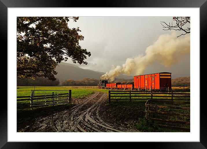 Open Gate Steam Framed Mounted Print by Richard Thomas