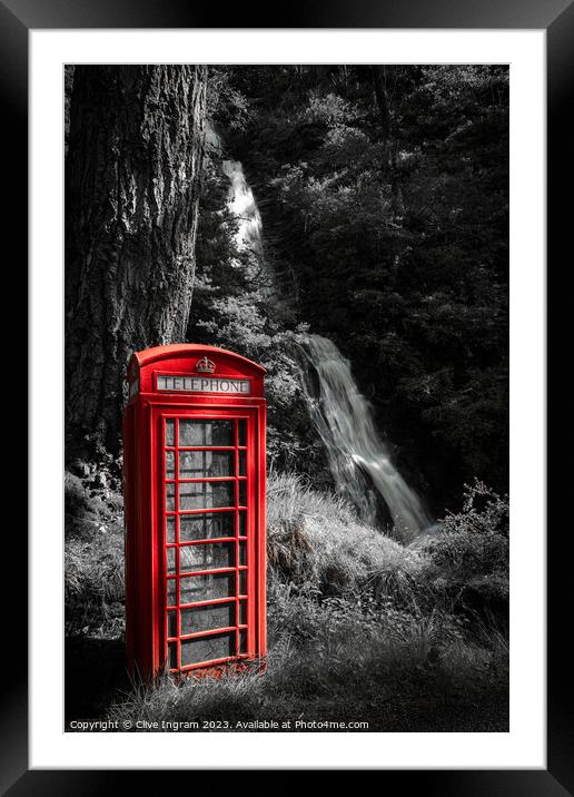 Enchanting Mull Phone Booth Framed Mounted Print by Clive Ingram