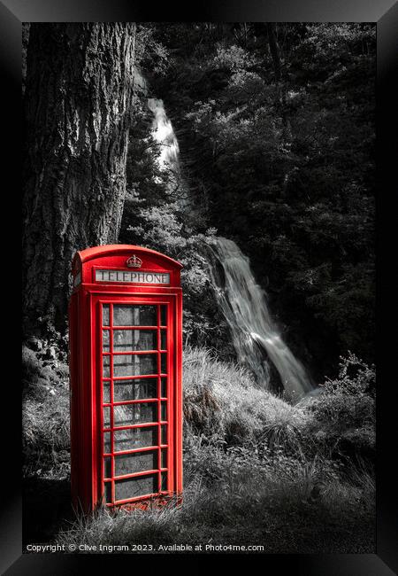 Enchanting Mull Phone Booth Framed Print by Clive Ingram