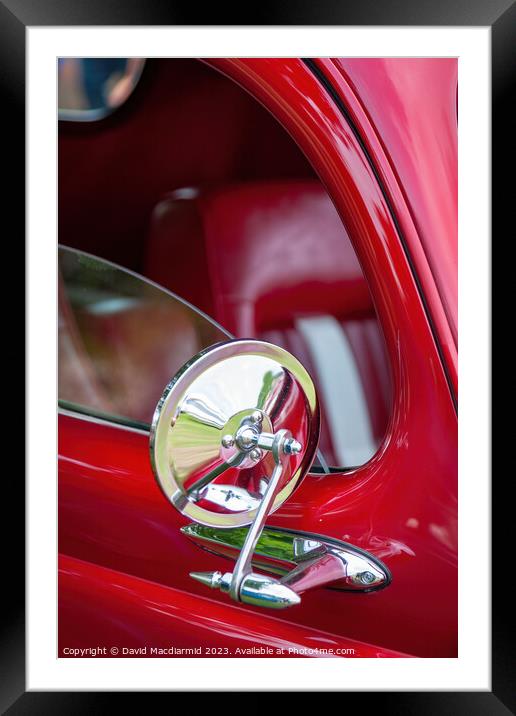 Classic Car Framed Mounted Print by David Macdiarmid