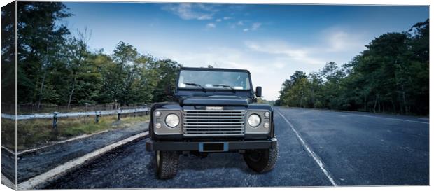 land rover defender Canvas Print by Guido Parmiggiani