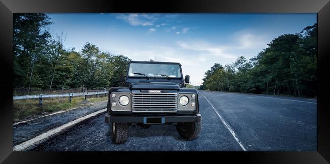 land rover defender Framed Print by Guido Parmiggiani