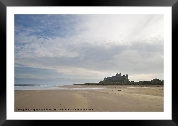 Bamburgh Castle Framed Mounted Print by Stephen Wakefield