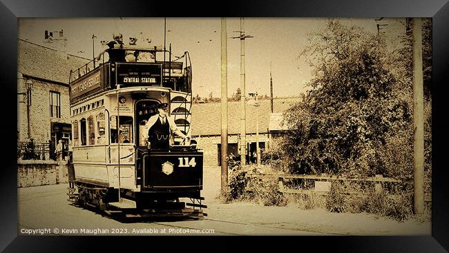 Nostalgic Tram Ride Framed Print by Kevin Maughan