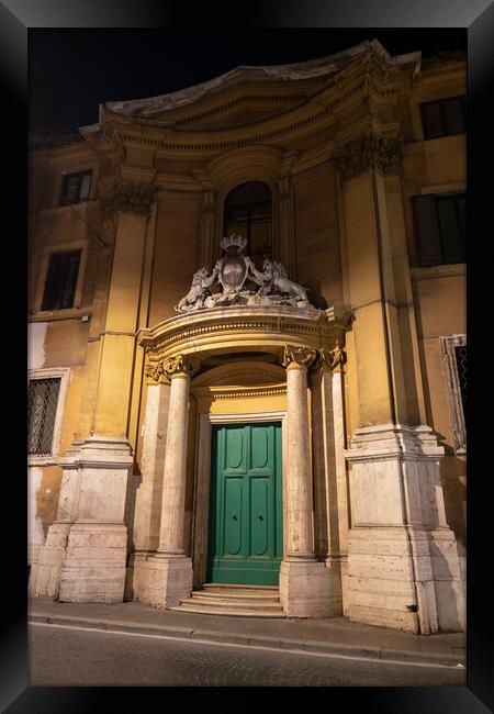 San Paolo Primo Eremita Church in Rome Framed Print by Artur Bogacki