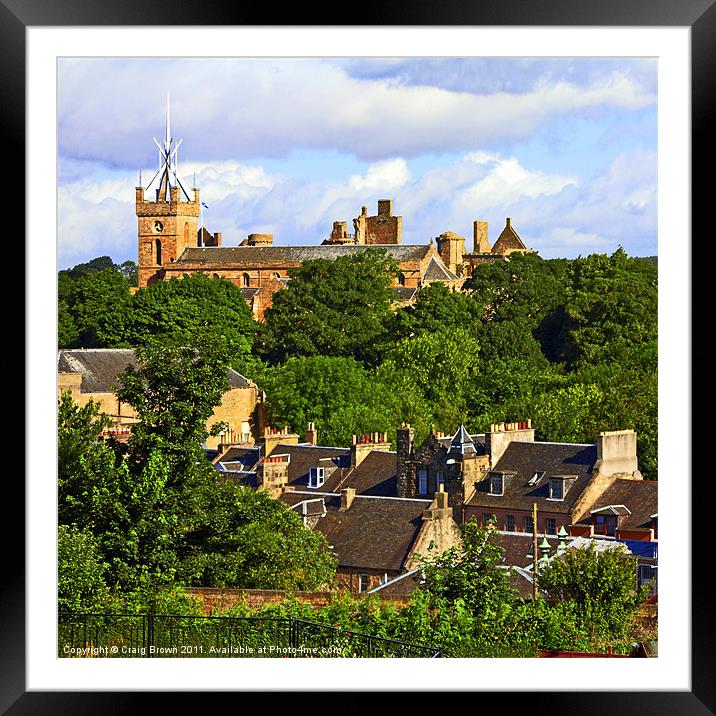Linlithgow Palace Framed Mounted Print by Craig Brown