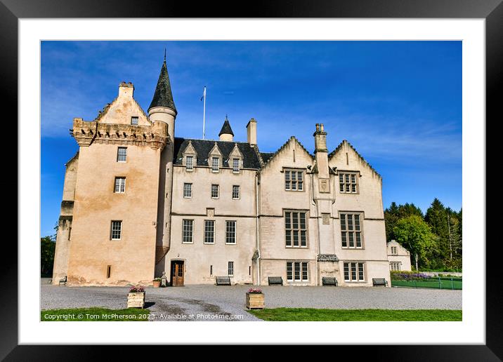 A Storied Castle Amidst Scottish Countryside Framed Mounted Print by Tom McPherson