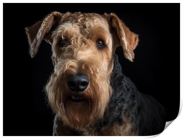 Airedale Terrier Print by Steve Smith