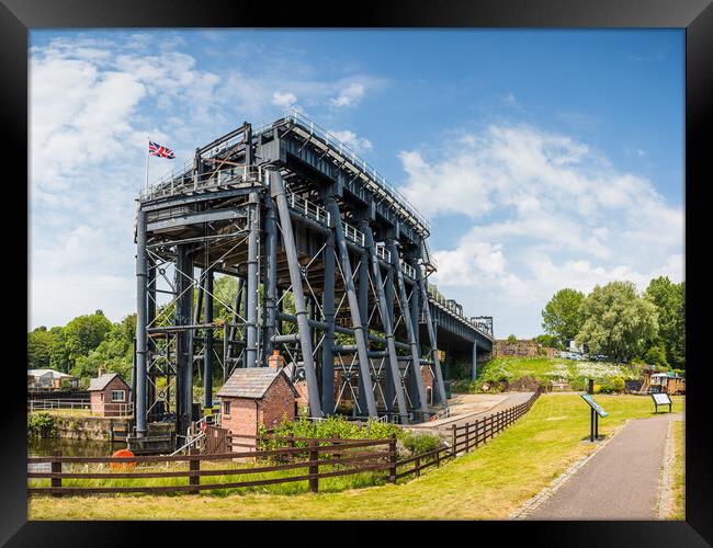The Anderton Boat Lift - Cathedral of the Canals Framed Print by Jason Wells