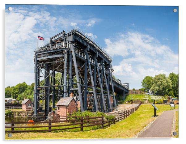 The Anderton Boat Lift - Cathedral of the Canals Acrylic by Jason Wells