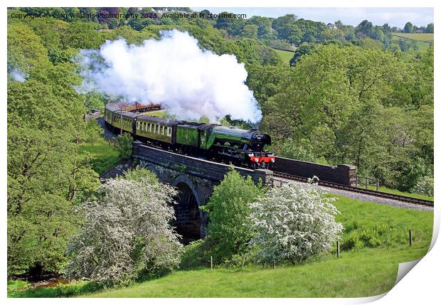 Flying Scotsman 60103 Centenary KWVR - 2 Print by Colin Williams Photography