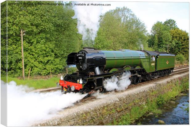 Flying Scotsman 60103 Centenary KWVR - 3 Canvas Print by Colin Williams Photography