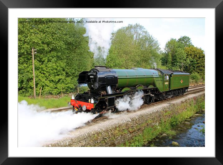 Flying Scotsman 60103 Centenary KWVR - 3 Framed Mounted Print by Colin Williams Photography