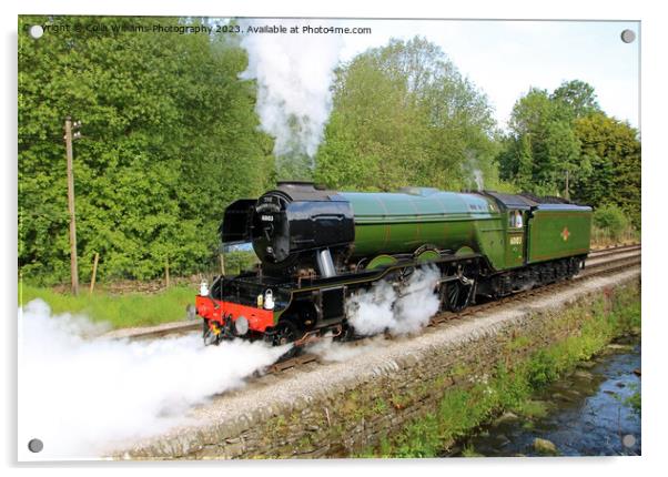 Flying Scotsman 60103 Centenary KWVR - 3 Acrylic by Colin Williams Photography
