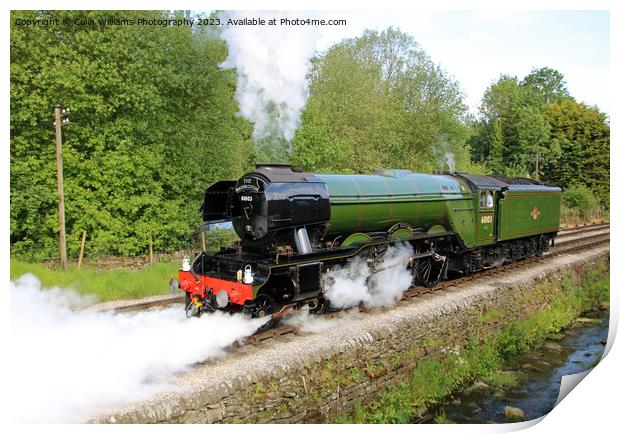 Flying Scotsman 60103 Centenary KWVR - 3 Print by Colin Williams Photography