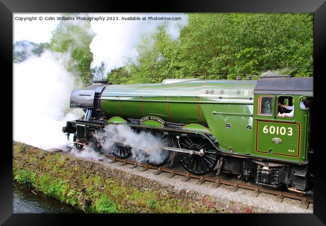 Flying Scotsman 60103 Centenary KWVR - 4 Framed Print by Colin Williams Photography