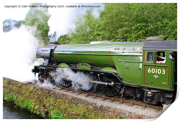 Flying Scotsman 60103 Centenary KWVR - 4 Print by Colin Williams Photography