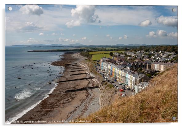 A view from Criccieth, Wales Acrylic by David Macdiarmid