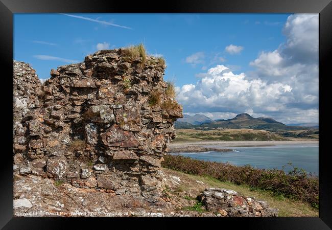 A view from Criccieth, Wales Framed Print by David Macdiarmid