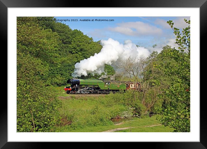 Flying Scotsman 60103 Centenary KWVR - 5 Framed Mounted Print by Colin Williams Photography