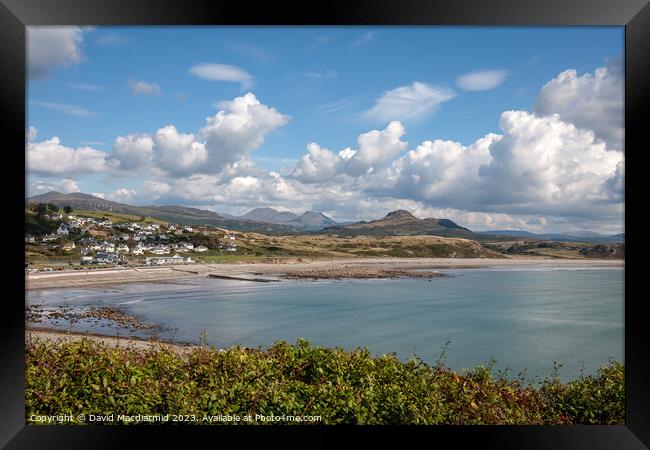 A view from Criccieth, Wales Framed Print by David Macdiarmid
