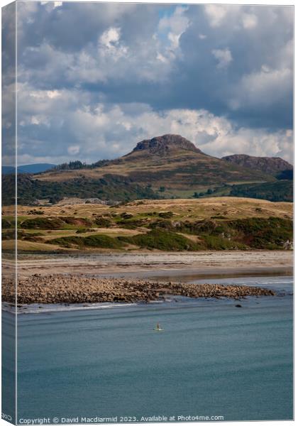 A view from Criccieth, Wales Canvas Print by David Macdiarmid