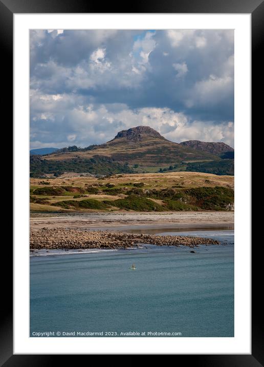 A view from Criccieth, Wales Framed Mounted Print by David Macdiarmid