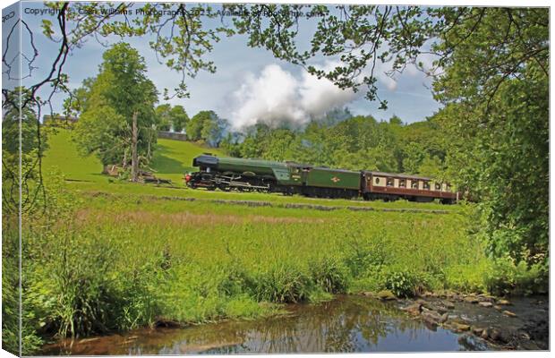 Flying Scotsman 60103 Centenary KWVR - 6 Canvas Print by Colin Williams Photography