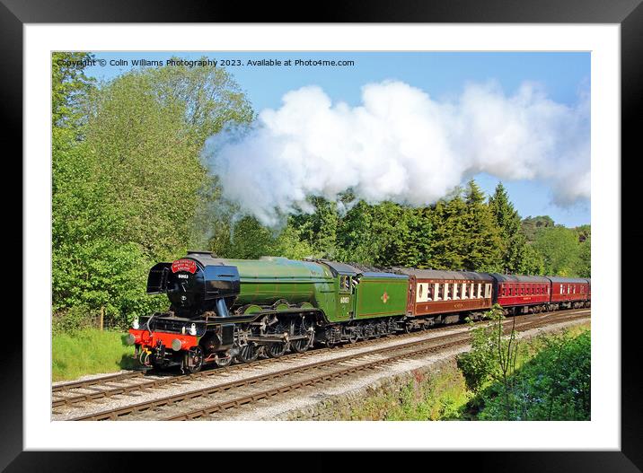 Flying Scotsman 60103 Centenary KWVR - 8 Framed Mounted Print by Colin Williams Photography