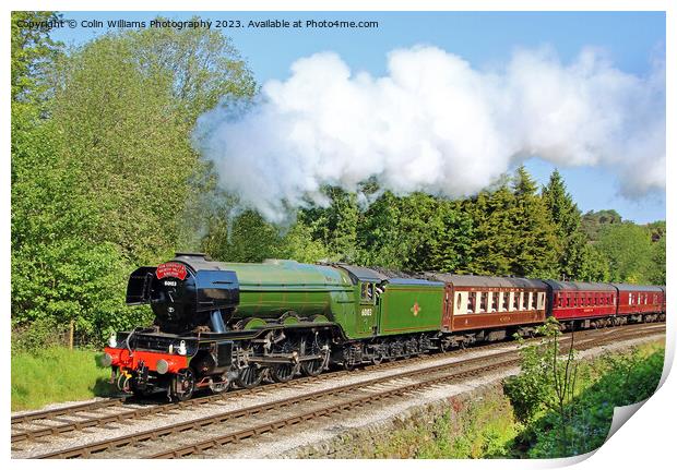 Flying Scotsman 60103 Centenary KWVR - 8 Print by Colin Williams Photography